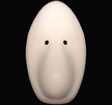 masque larvaire, masque de theatre, fabrication larvaire masque